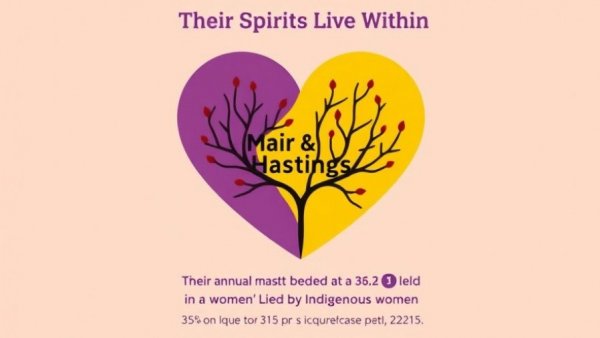 Illustrated Women's Memorial March poster with heart motif and event details.