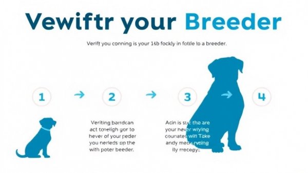 Simple infographic on breeder verification process related to Animal Welfare Act updates.
