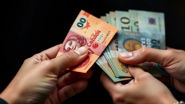 Close-up of Canadian banknotes representing Canada GST credit boost