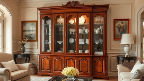China cabinets in modern homes add elegance and storage.