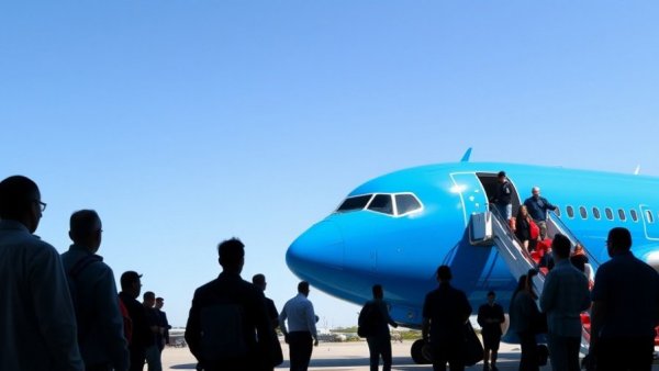 Passengers board a Southwest Airlines plane with silhouetted onlookers, illustrating seating changes.