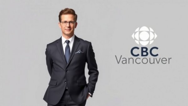CBC Vancouver broadcaster standing confidently.