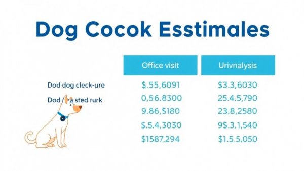 Informative cost infographic for dog health checkups.