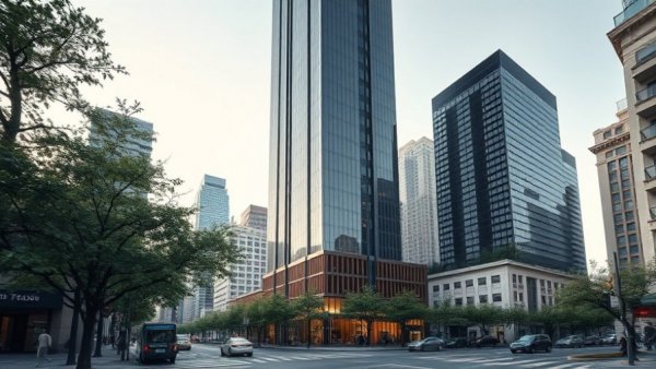 Vancouver news: new modern high-rise building in cityscape.