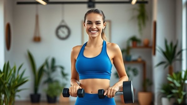 Vancouver health and wellness enthusiast in a home gym setting.