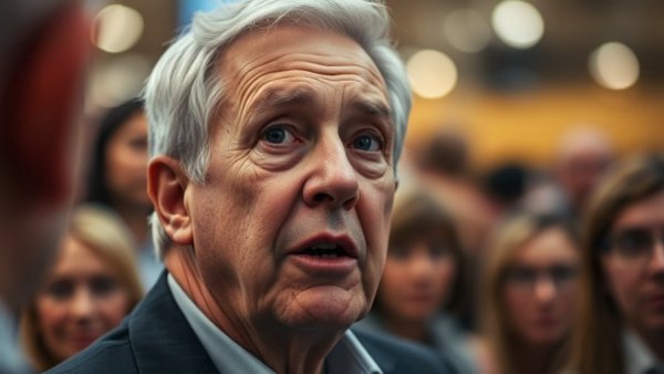 Middle-aged man speaking at event related to Denver health news.