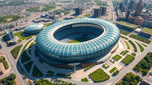 Surrey City Centre Arena development aerial view, modern architecture.