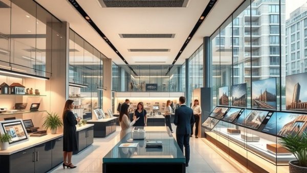 Modern real estate office showcasing Ladner real estate market.