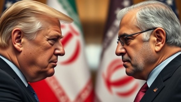 U.S. and Iran officials in diplomatic discussion.