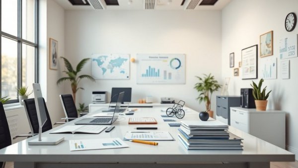 Inviting office desk with financial tools reflecting mortgage rates today.