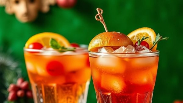 IrishFest Denver St. Patrick's Day Celebration drinks with festive garnishes.