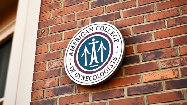 American College of Obstetricians emblem on a brick wall - Denver health news.