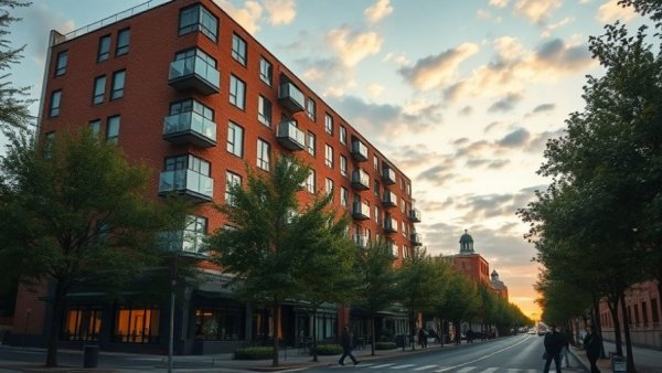 Modern apartments in Cole neighborhood, potential rezoning area