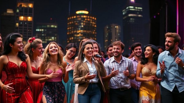 Lively musical performance at an event in Vancouver BC