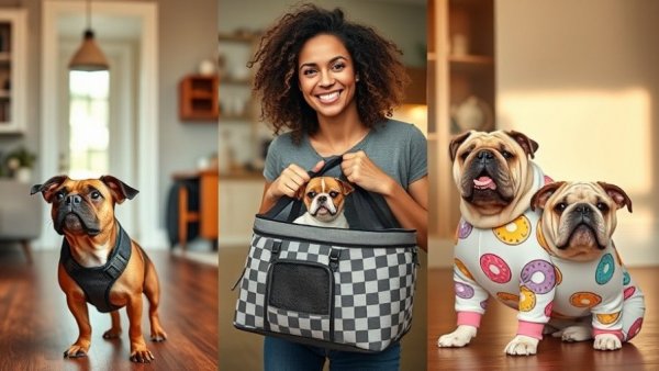 Happy and stylish Vancouver pets and owners indoors.