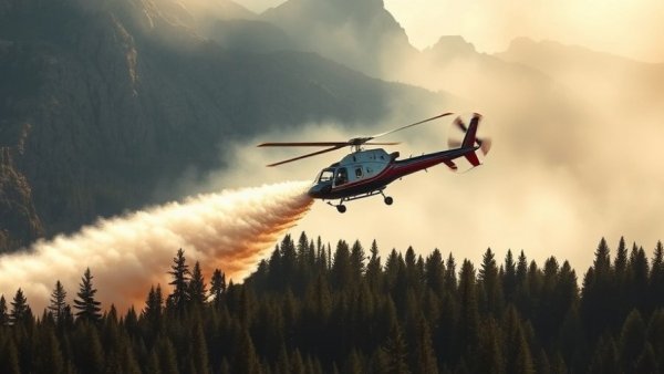 Helicopter wildfire response in Boulder mountains