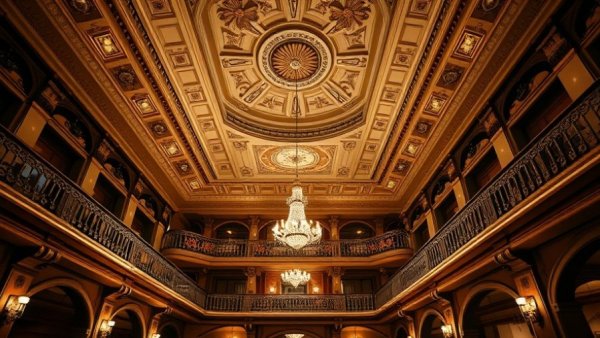 Elegant hotel lobby interior in Denver, showcasing ornate architecture for denver news.