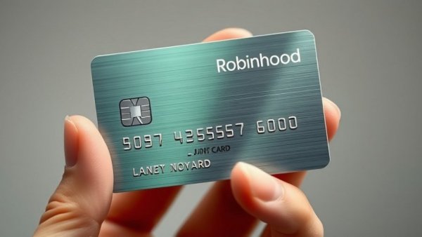 Sleek Robinhood Platinum Card with minimalist design.