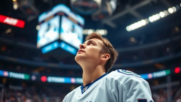Vancouver Canucks player focused during a game.