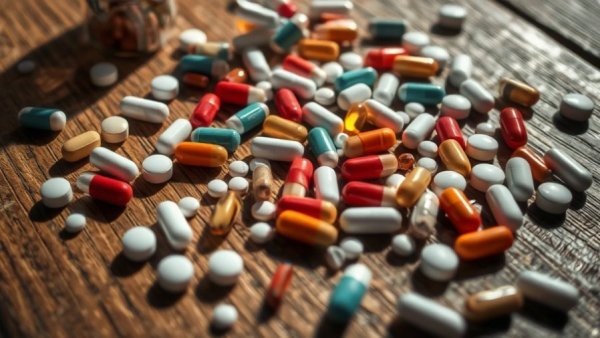 Assorted pills illustrating toxic drugs B.C.