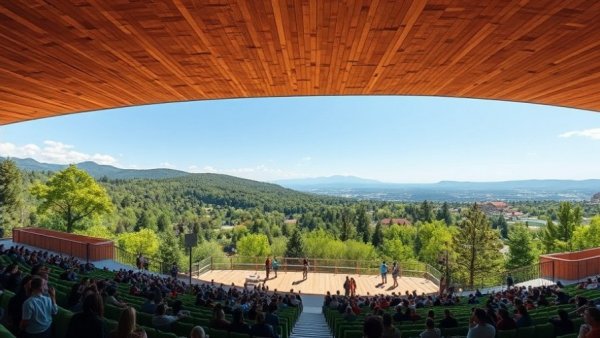 FIFA Fan Festival Vancouver at PNE Amphitheatre with crowd and view.