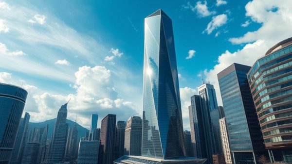 Futuristic Vancouver skyscraper proposal with cityscape backdrop.