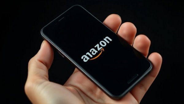 Sleek Amazon smartphone held in hand during 2026 launch event.