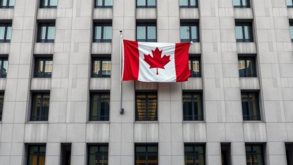 Canadian government building facade reflecting federal departments job cuts