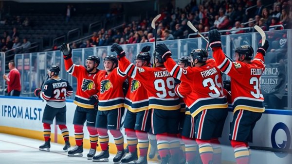 Matthew Knies Shorthanded Goal celebration on hockey bench.