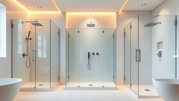 Modern bathroom shower ideas for 2026, elegant and minimalist.