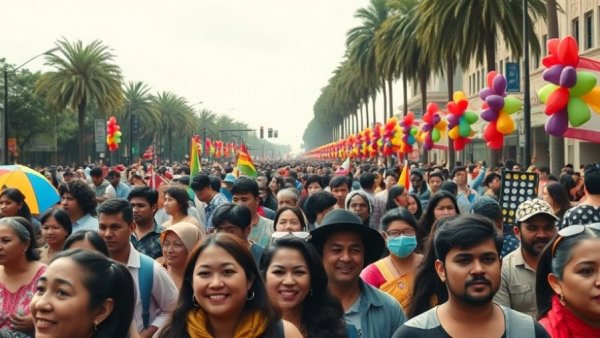 Vancouver Vaisakhi Parade 2026 with a vibrant crowd.