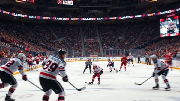 NHL playoffs featuring Canadian teams in action on the ice.
