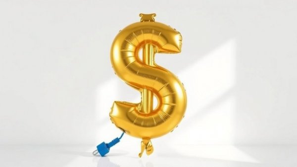 March CPI Report Impact on Inflation for Families: Dollar sign balloon inflating.