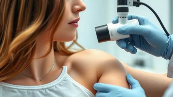 Dermatologist examining arm with a dermatoscope, What Does Skin Cancer Look Like?