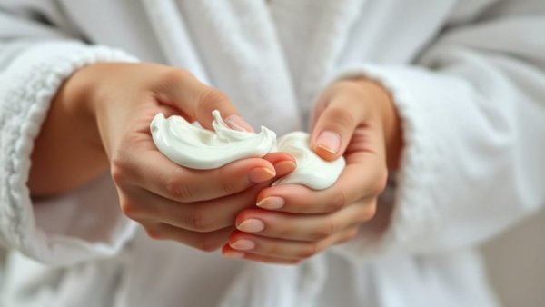 Applying estrogen cream from a blue jar enhances anti-aging effects.