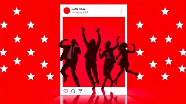 AI-Generated Influencer MAGA Girl with vibrant star background.