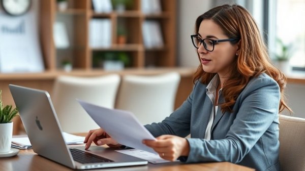Financial consultant explains mortgage rates today at a table.