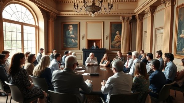 Colorado Parks and Wildlife Commission nominees in a meeting room discussion.