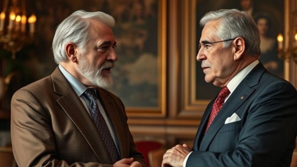 King Charles visit US relations, leaders conversing indoors.