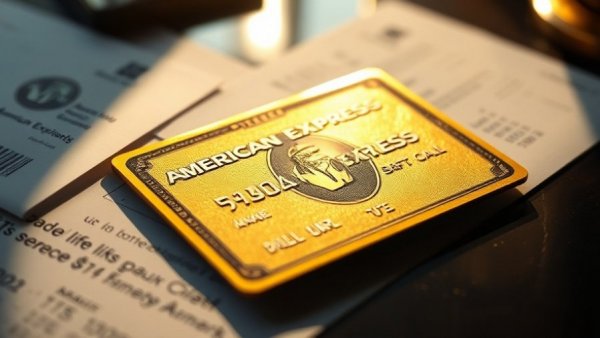 Luxurious American Express Gold Card highlighting benefits