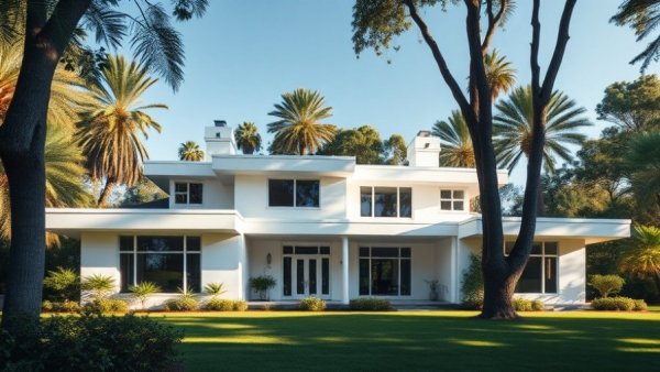 1939 modernist home in Denver with lush surroundings.