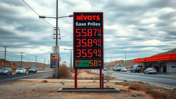 Rising gas prices in Colorado depicted on a fuel station sign.