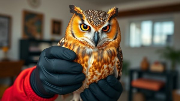 Owl held gently by a person, connected to Vancouver local news story.