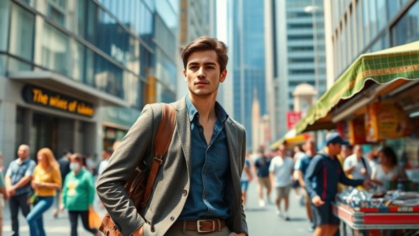 Vancouver World Cup changes, young man engaging with street scene