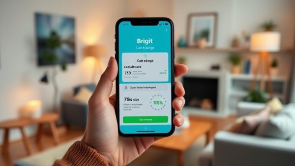 Brigit app cash advance feature on smartphone screen.