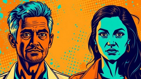 Halftone portraits symbolizing AI governance impact.