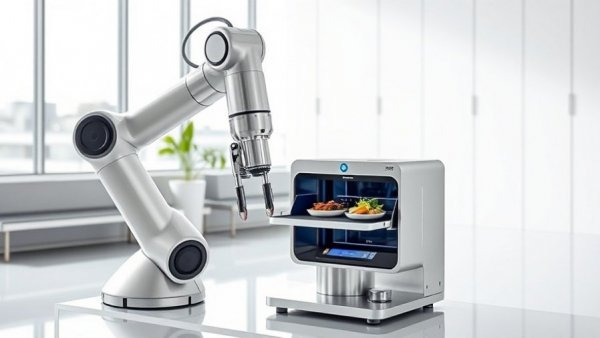 Robots in Meal Preparation for Nonprofits: advanced robotic arm in kitchen.