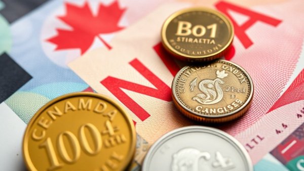 Close-up of Canadian currency symbolizing B.C. gender pay gap