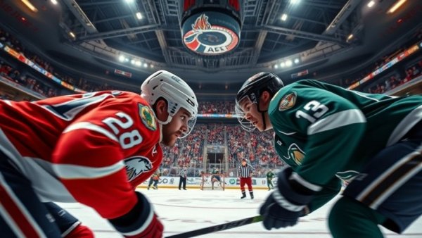 Top NHL players 2026 in a competitive ice hockey faceoff.