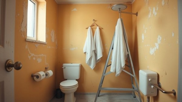 Small bathroom renovation in progress in Vancouver.